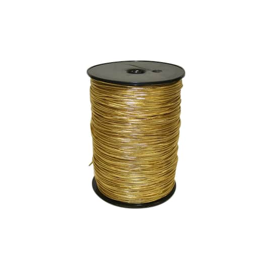 JAM Paper Home Décor Trimmings 1.8mm x 400yd. Metallic Wired Braid String